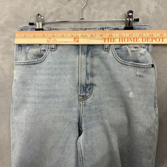 Abercrombie & Fitch Jeans Womens The Mom High Rise Distressed Stretch 27x25.5 - Picture 5 of 14